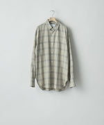 画像をギャラリービューアに読み込む, ssstein(シュタイン)のC/R CHECK OVERSIZED DOWN PAT SHIRT - TAUPE×GREY OMBREの公式通販サイトsession福岡セレクトショップ

