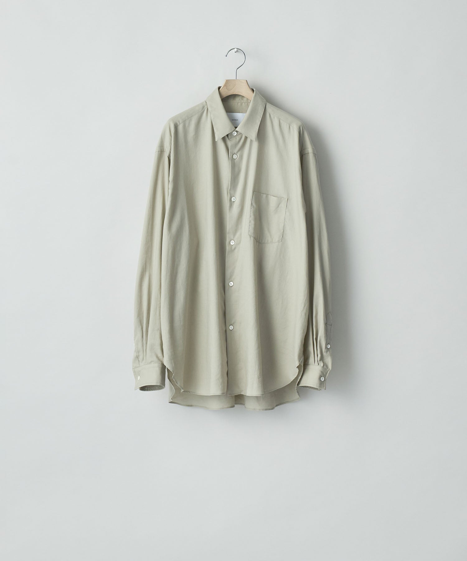 ssstein(シュタイン)のC/SI TWILL OVERSIZED REGULAR COLLAR SHIRT - GREIGEの公式通販サイトsession福岡セレクトショップ