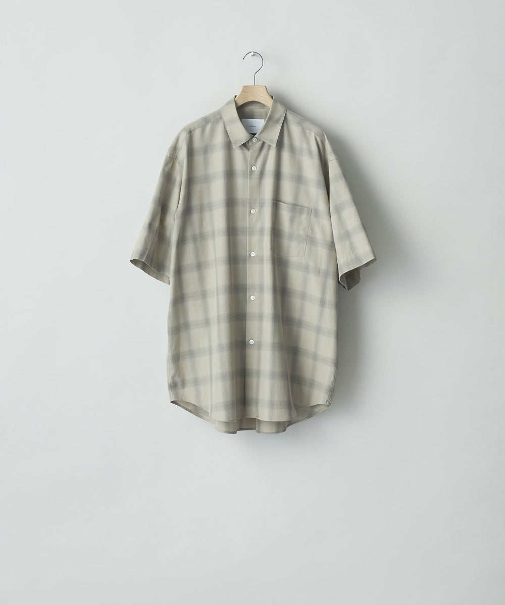 ssstein(シュタイン)のC/R CHECK OVERSIZED SS SHIRT - TAUPE×GREY OMBREの公式通販サイトsession福岡セレクトショップ