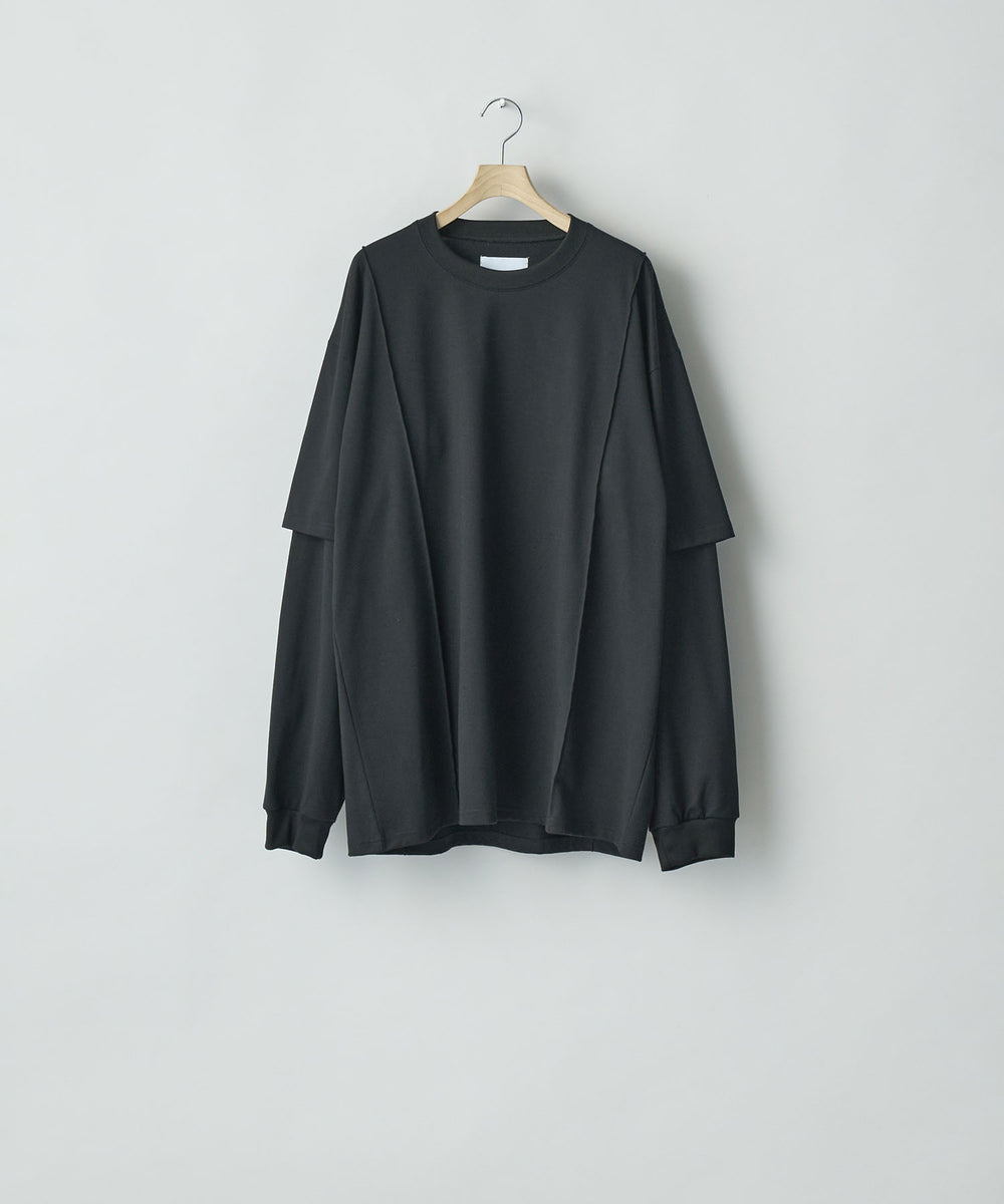 ssstein(シュタイン)のOVERSIZED LAYERED SLEEVE TEE - BLACKの公式通販サイトsession福岡セレクトショップ
