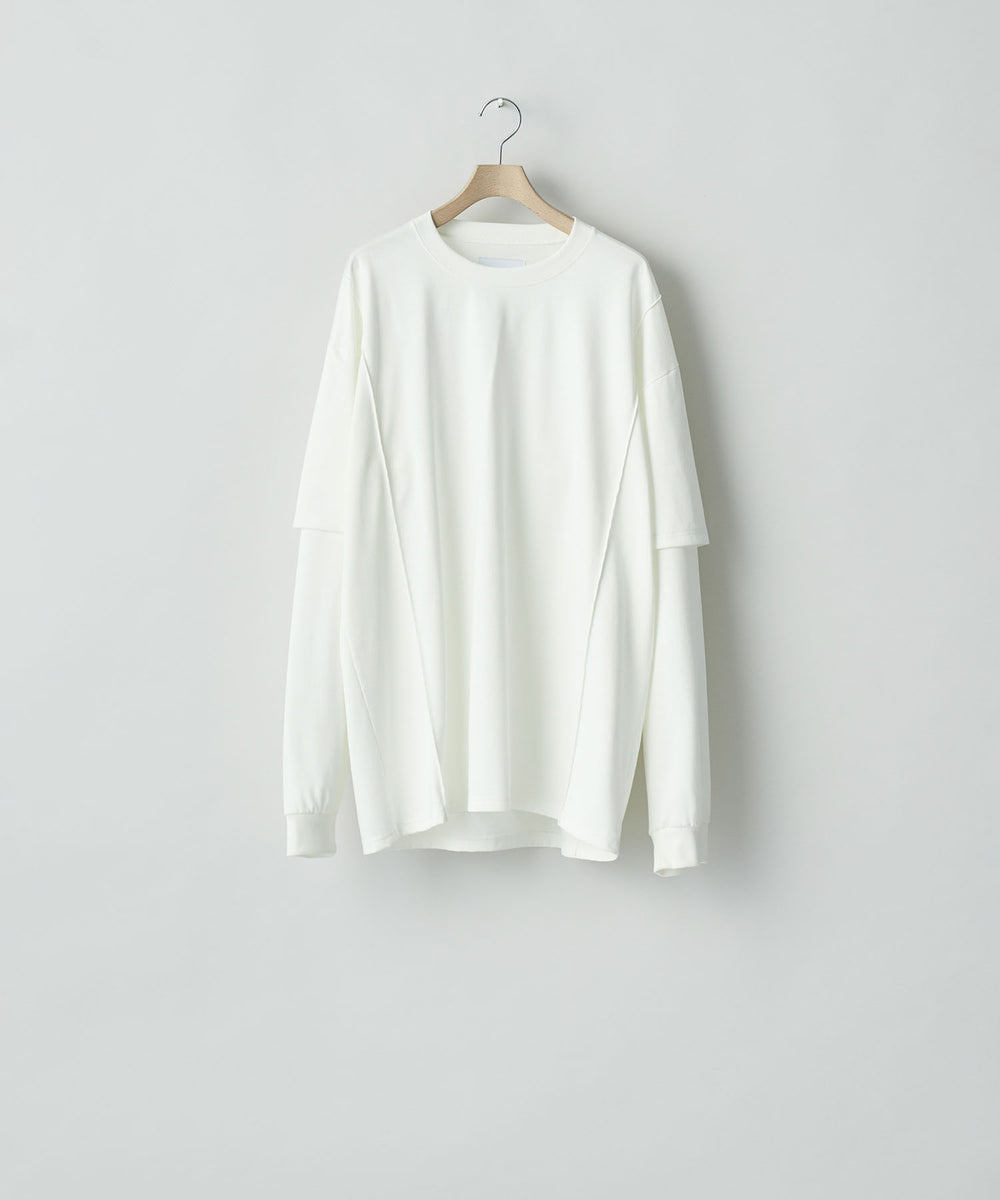 ssstein(シュタイン)のOVERSIZED LAYERED SLEEVE TEE - WHITEの公式通販サイトsession福岡セレクトショップ