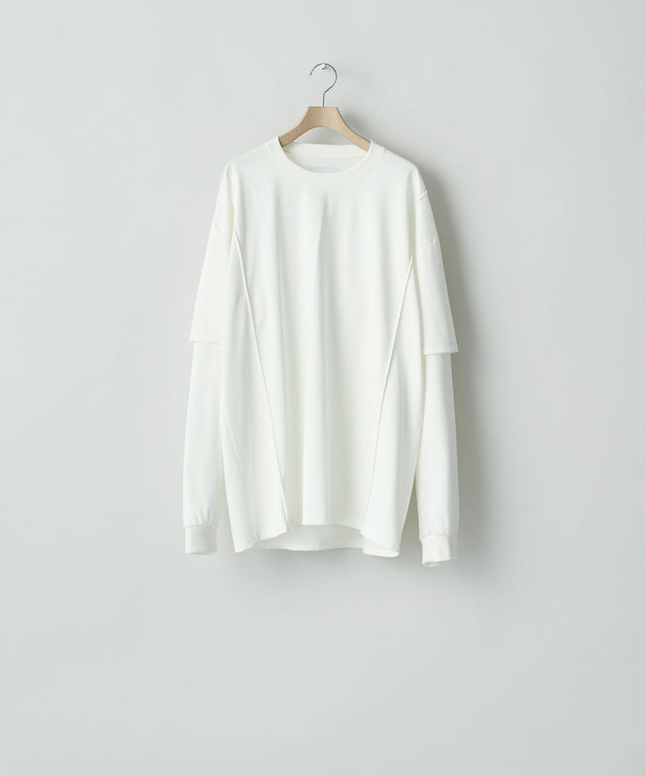 ssstein(シュタイン)のOVERSIZED LAYERED SLEEVE TEE - WHITEの公式通販サイトsession福岡セレクトショップ