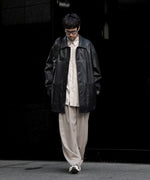 画像をギャラリービューアに読み込む, ssstein(シュタイン)のC/SI TWILL OVERSIZED REGULAR COLLAR SHIRT - GREIGEの公式通販サイトsession福岡セレクトショップ
