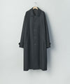 【ssstein】WOOL MELTON OVERSIZED INVESTIGATED COAT - BLACK
