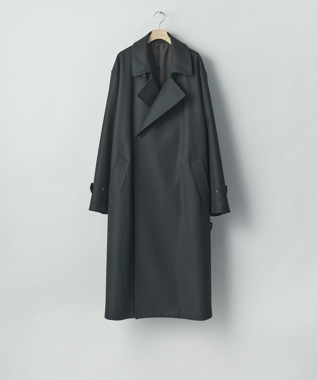 ssstein(シュタイン)のWOOL MELTON OVERSIZED DOUBLE BREASTED COAT - BLACKの公式通販サイトsession福岡セレクトショップ