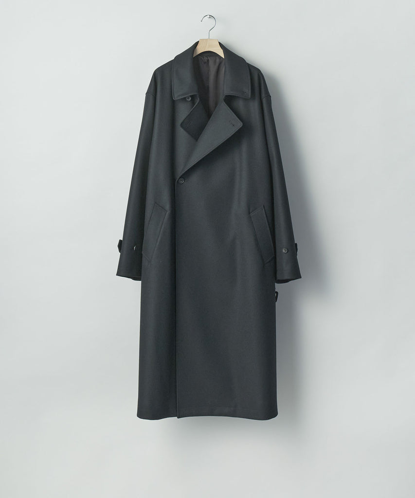 ssstein / シュタイン】WOOL MELTON OVERSIZED DOUBLE BREASTED COAT