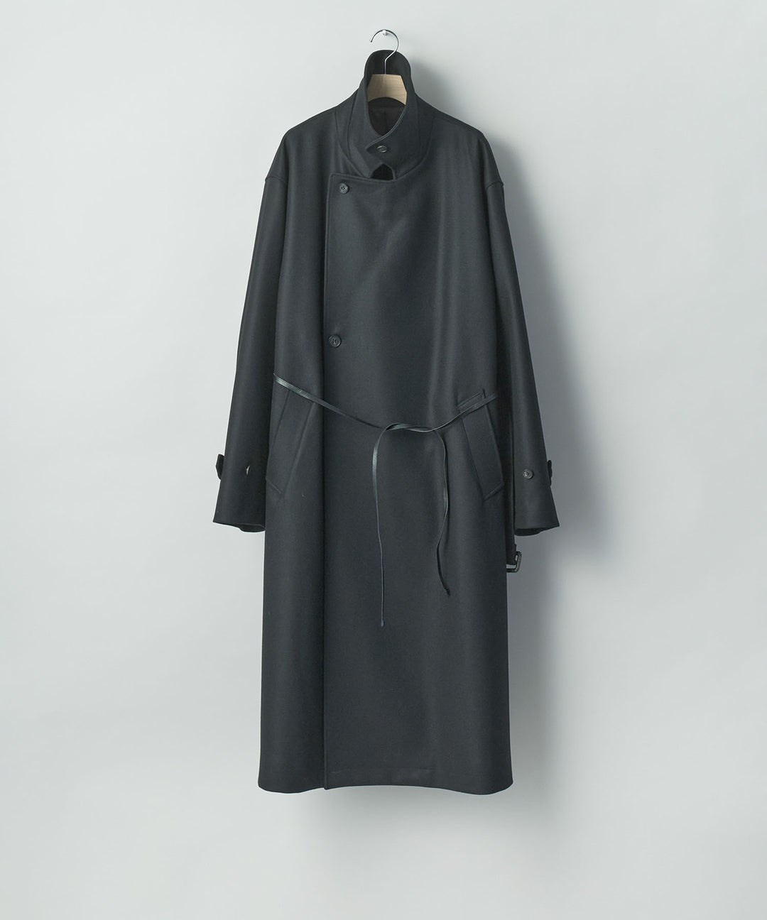 ssstein(シュタイン)のWOOL MELTON OVERSIZED DOUBLE BREASTED COAT - BLACKの公式通販サイトsession福岡セレクトショップ