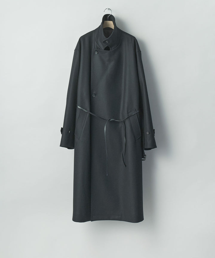 ssstein(シュタイン)のWOOL MELTON OVERSIZED DOUBLE BREASTED COAT - BLACKの公式通販サイトsession福岡セレクトショップ