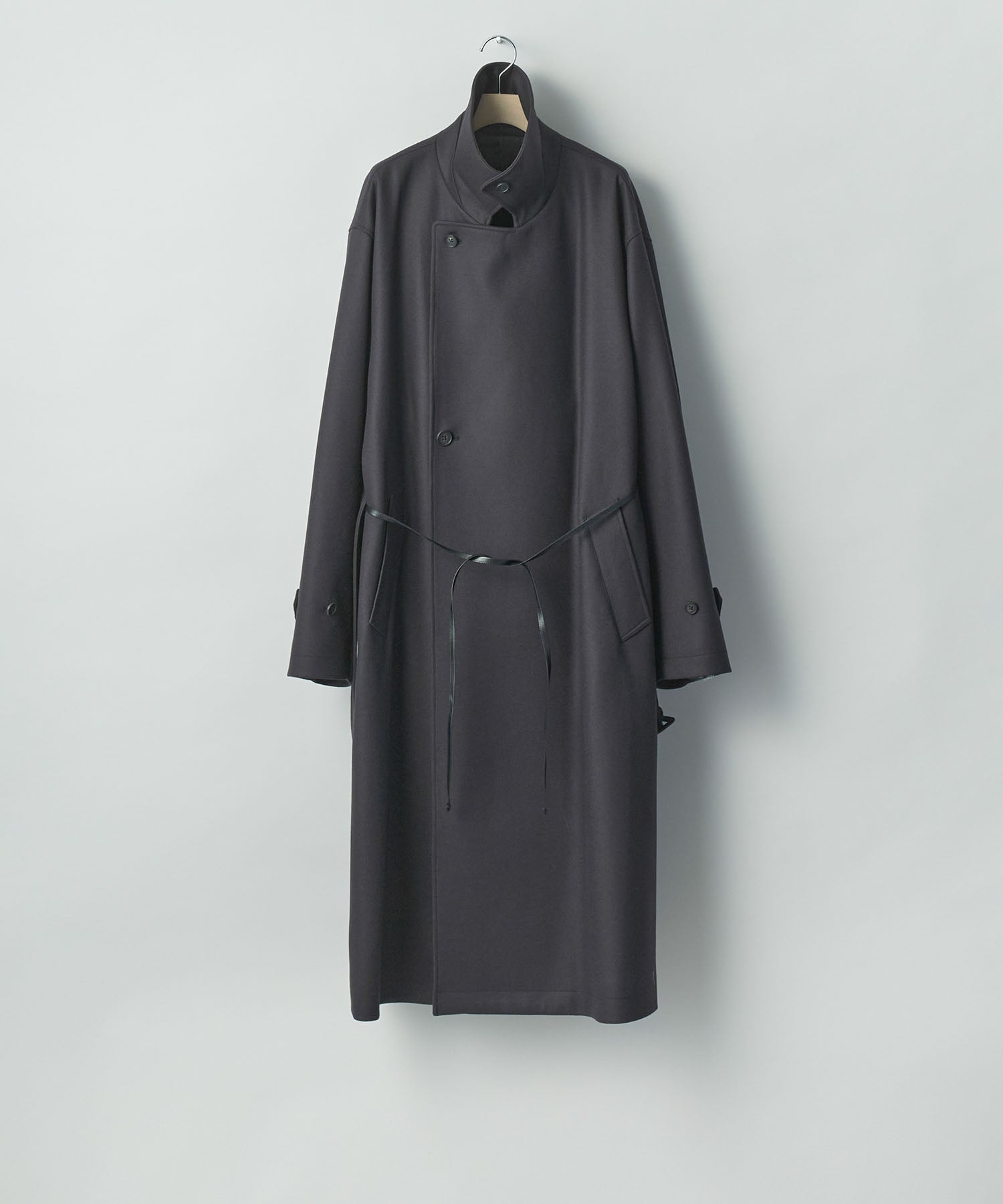 ssstein / シュタイン】WOOL MELTON OVERSIZED DOUBLE BREASTED COAT