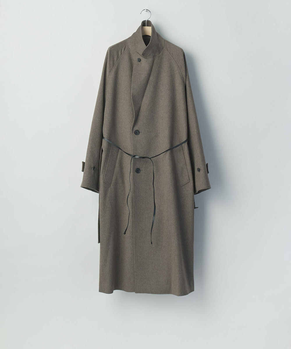 ssstein(シュタイン)のWOOL DOESKIN OVERSIZED PEAK LAPEL CHESTER COAT - TAUPEの公式通販サイトsession福岡セレクトショップ