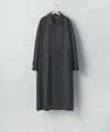 【ssstein】WOOL CASHMERE RAGLAN SLEEVE BALMACAAN COAT - BLACK