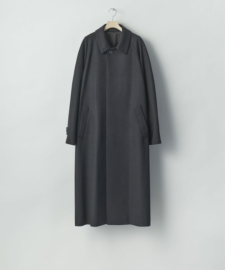 ssstein(シュタイン)のWOOL CASHMERE RAGLAN SLEEVE BALMACAAN COAT - BLACKの公式通販サイトsession福岡セレクトショップ