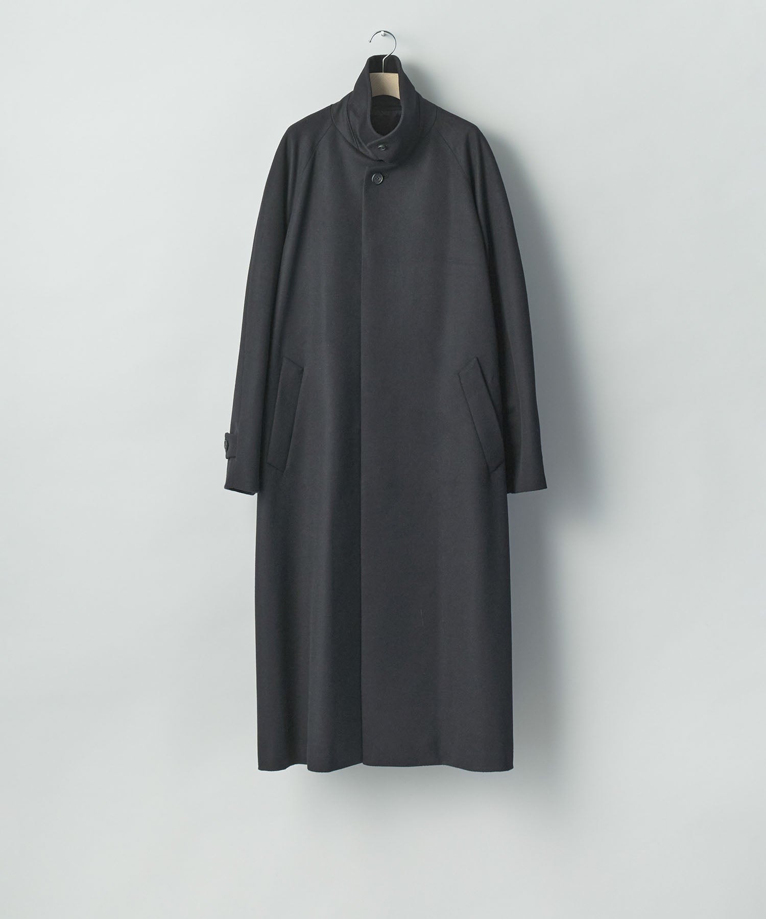 ssstein / シュタイン】WOOL CASHMERE RAGLAN SLEEVE BALMACAAN COAT