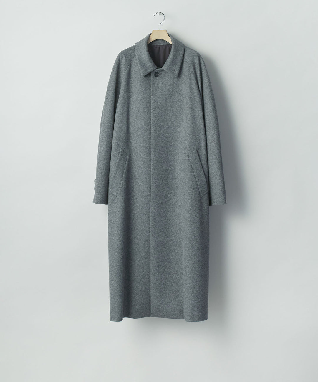 ssstein(シュタイン)のWOOL CASHMERE RAGLAN SLEEVE BALMACAAN COAT - GREYの公式通販サイトsession福岡セレクトショップ