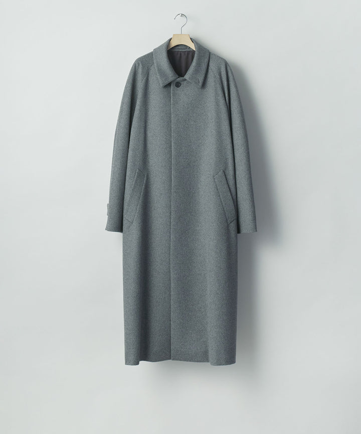 ssstein(シュタイン)のWOOL CASHMERE RAGLAN SLEEVE BALMACAAN COAT - GREYの公式通販サイトsession福岡セレクトショップ
