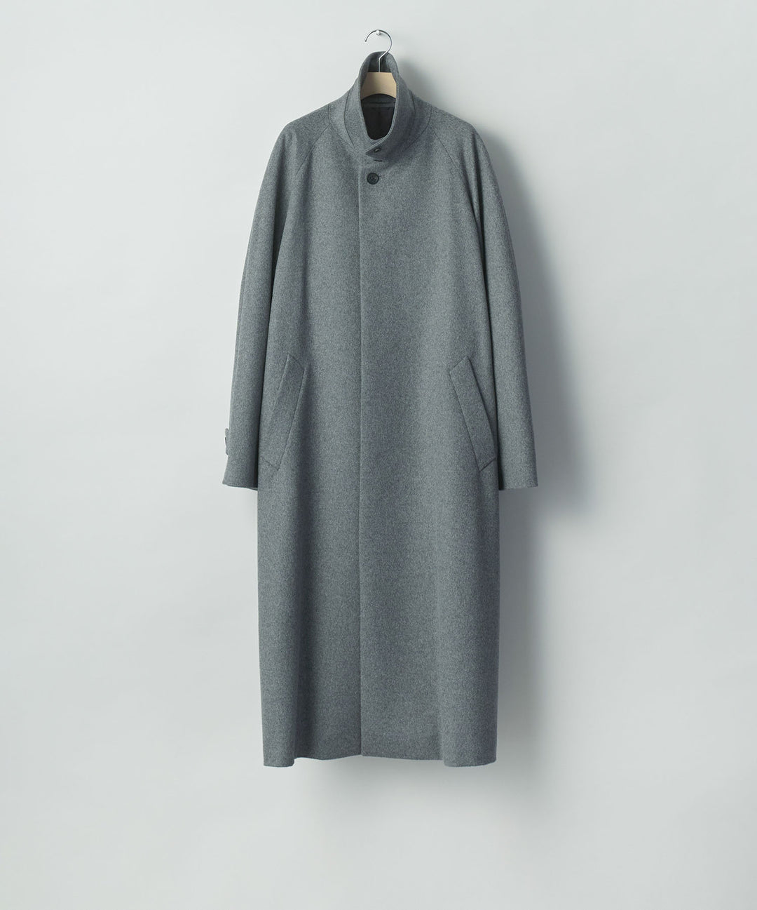ssstein(シュタイン)のWOOL CASHMERE RAGLAN SLEEVE BALMACAAN COAT - GREYの公式通販サイトsession福岡セレクトショップ