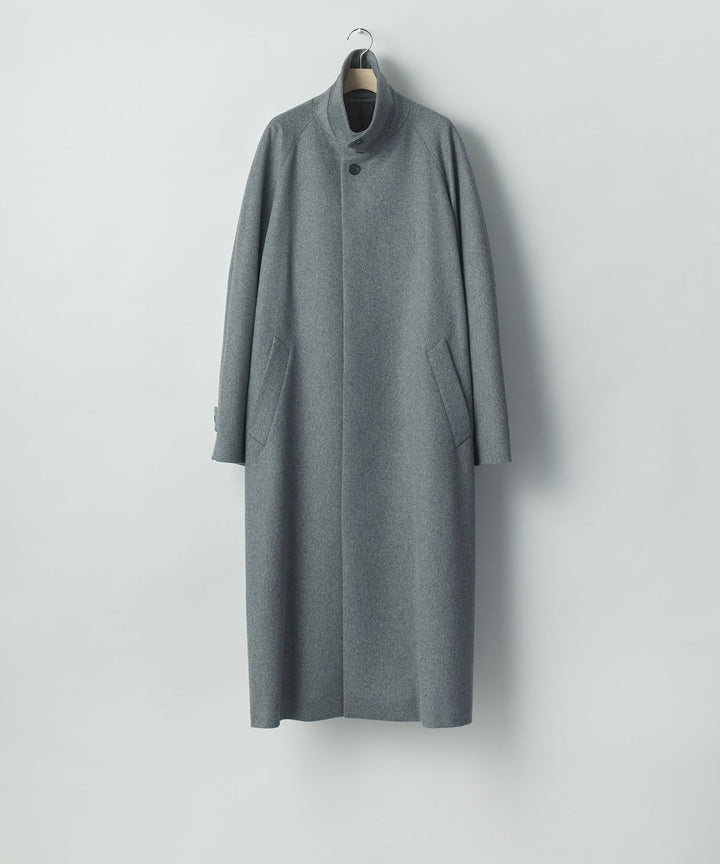 ssstein(シュタイン)のWOOL CASHMERE RAGLAN SLEEVE BALMACAAN COAT - GREYの公式通販サイトsession福岡セレクトショップ