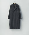 【ssstein】WOOL CASHMERE LAYERED COMBINATION COAT - BLACK