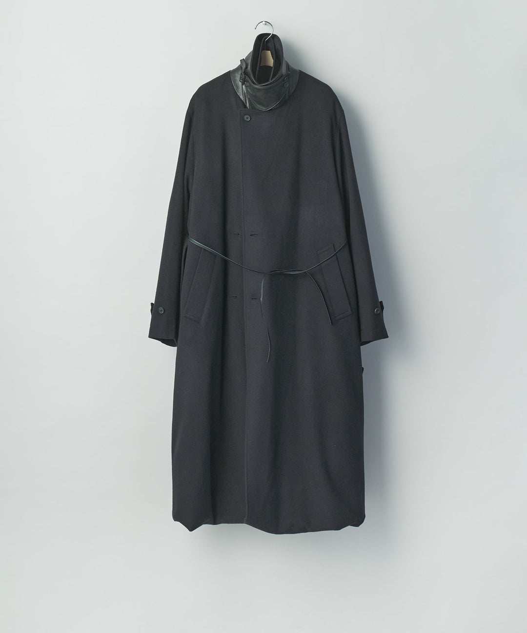 ssstein(シュタイン)のWOOL CASHMERE LAYERED COMBINATION COAT - BLACKの公式通販サイトsession福岡セレクトショップ