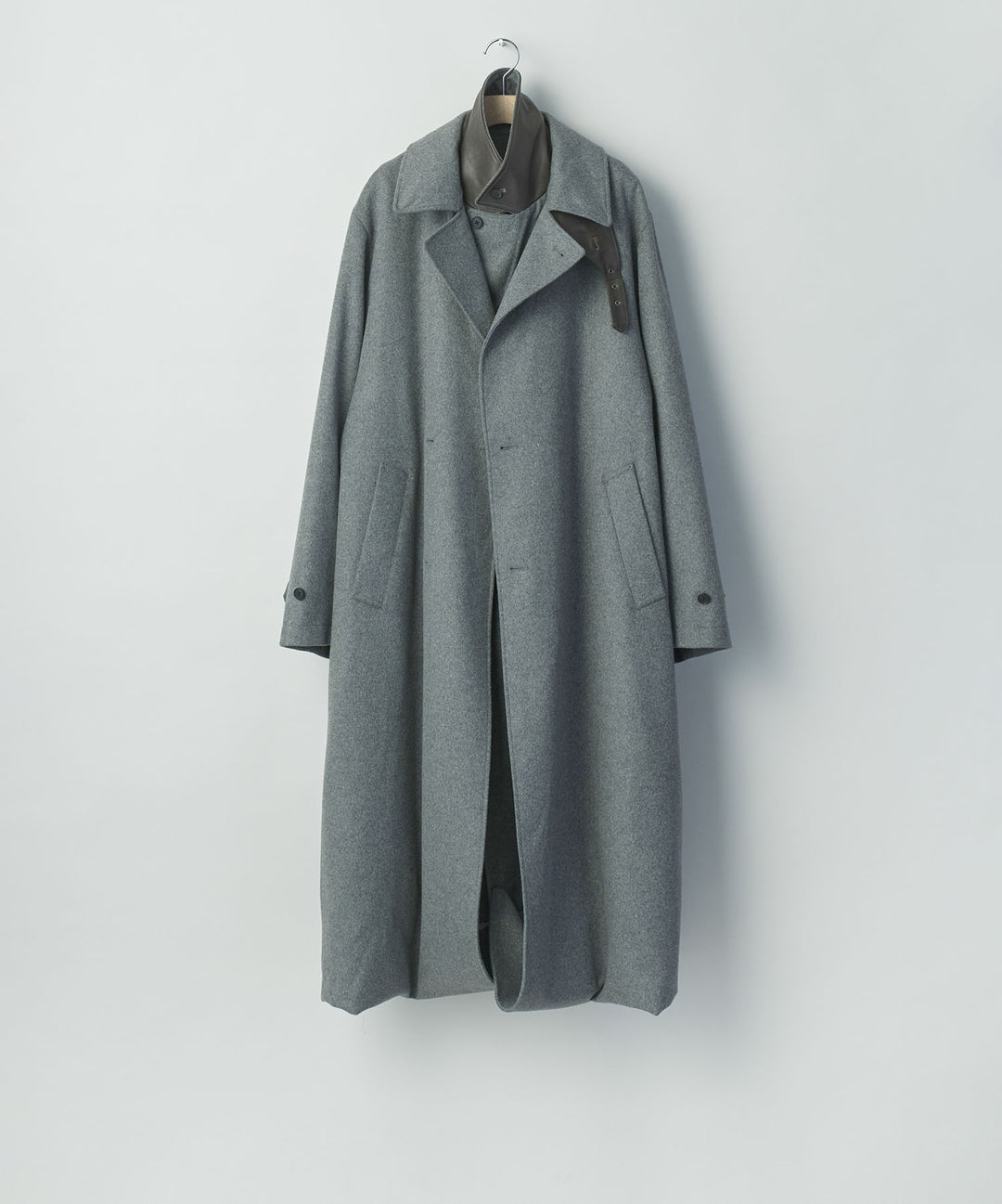 ssstein(シュタイン)のWOOL CASHMERE LAYERED COMBINATION COAT - GREYの公式通販サイトsession福岡セレクトショップ