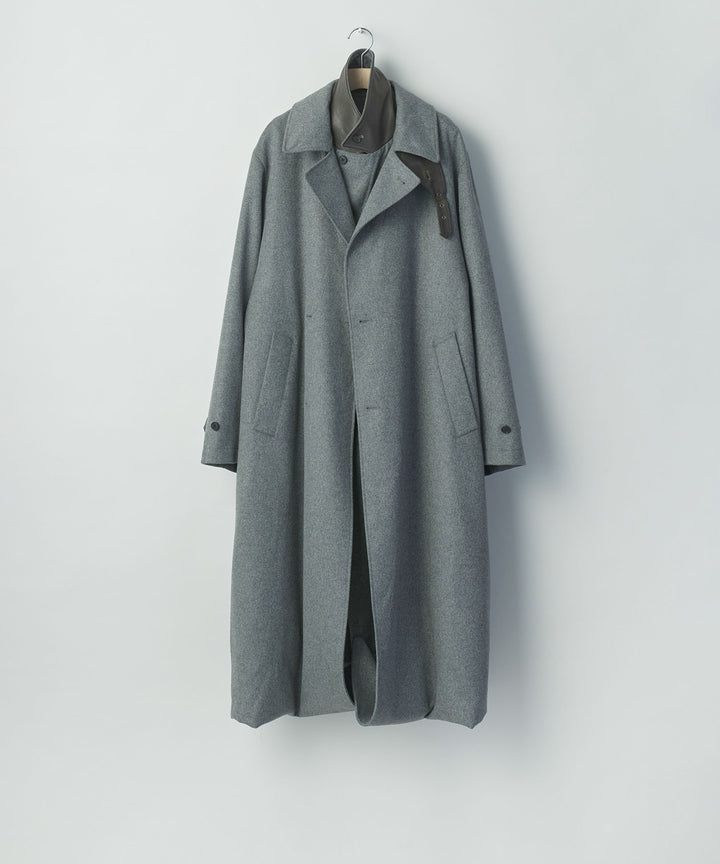 ssstein(シュタイン)のWOOL CASHMERE LAYERED COMBINATION COAT - GREYの公式通販サイトsession福岡セレクトショップ