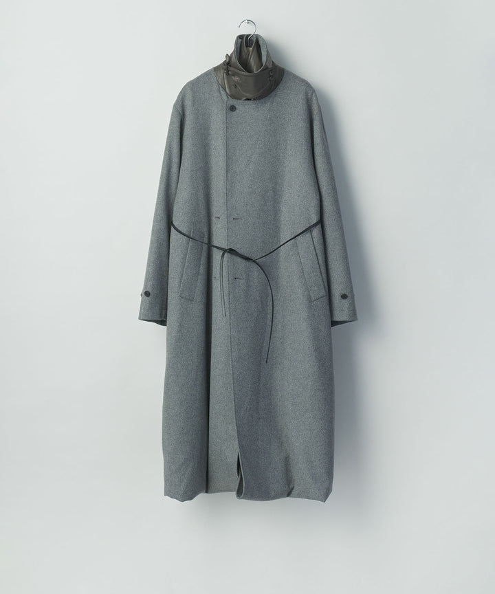 ssstein(シュタイン)のWOOL CASHMERE LAYERED COMBINATION COAT - GREYの公式通販サイトsession福岡セレクトショップ