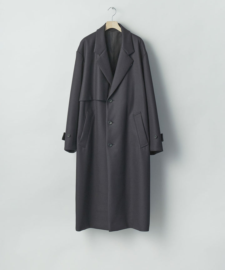 ssstein(シュタイン)のWOOL MELTON LAY CHESTER COAT - DARK CHARCOALの公式通販サイトsession福岡セレクトショップ