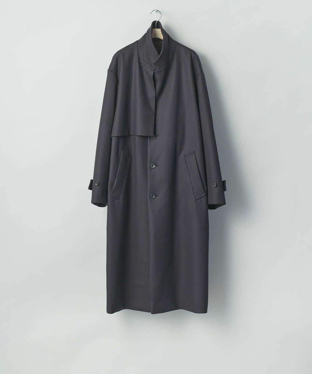 ssstein(シュタイン)のWOOL MELTON LAY CHESTER COAT - DARK CHARCOALの公式通販サイトsession福岡セレクトショップ