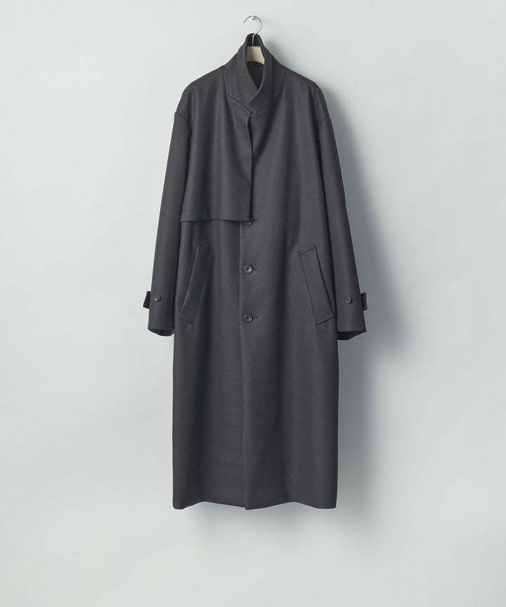 ssstein(シュタイン)のWOOL MELTON LAY CHESTER COAT - DARK CHARCOALの公式通販サイトsession福岡セレクトショップ