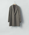 【ssstein】WOOL DOESKIN HALF COAT - TAUPE