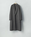 【ssstein】W/CA DOUBLE FACE NOTCH LAPEL COAT - GREY KHAKI