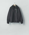 【ssstein】MOUTON COLLAR WOOL CASHMERE PADDED JACKET - BLACK