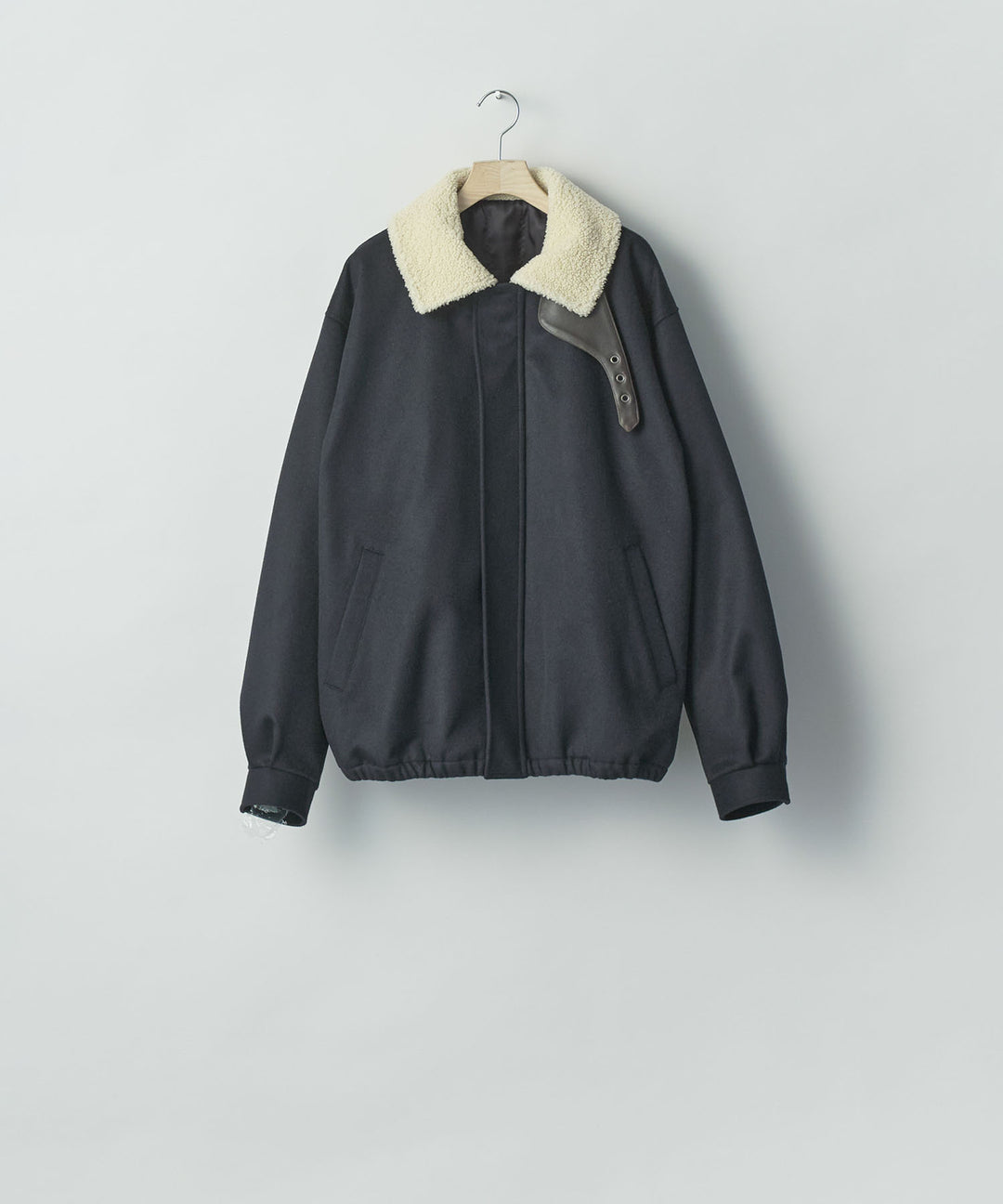 ssstein(シュタイン)のMOUTON COLLAR WOOL CASHMERE PADDED JACKET - DARK NAVYの公式通販サイトsession福岡セレクトショップ