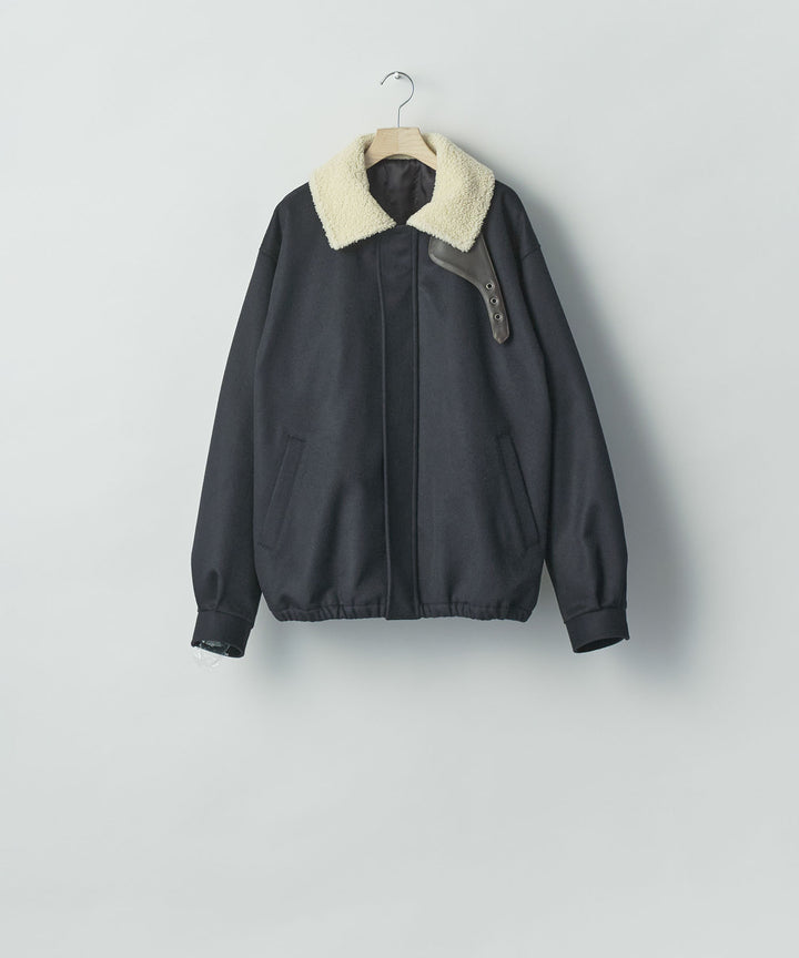 ssstein(シュタイン)のMOUTON COLLAR WOOL CASHMERE PADDED JACKET - DARK NAVYの公式通販サイトsession福岡セレクトショップ