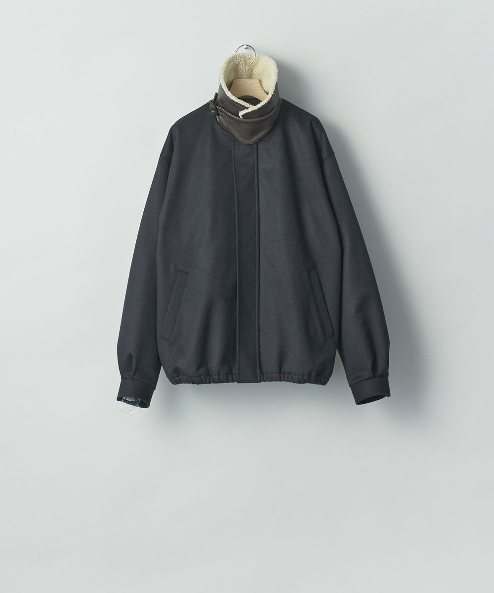 ssstein(シュタイン)のMOUTON COLLAR WOOL CASHMERE PADDED JACKET - DARK NAVYの公式通販サイトsession福岡セレクトショップ