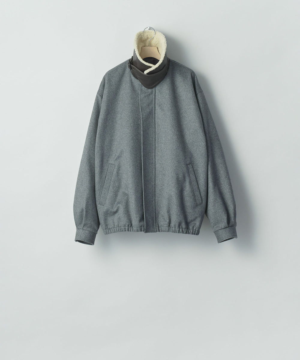 ssstein(シュタイン)のMOUTON COLLAR WOOL CASHMERE PADDED JACKET - GREYの公式通販サイトsession福岡セレクトショップ