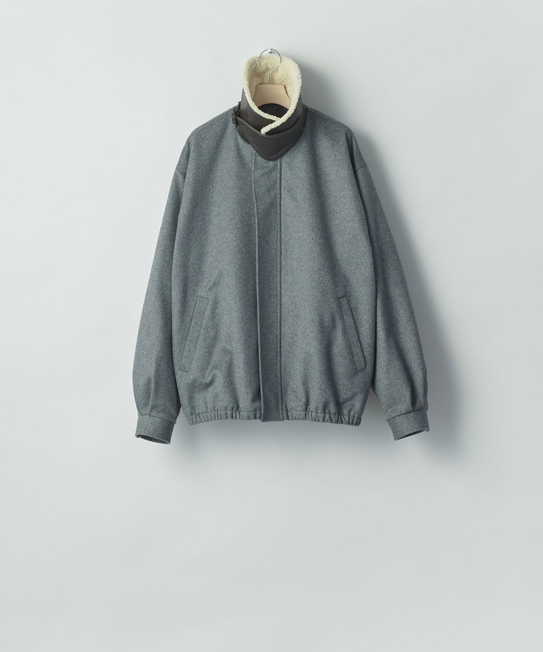 ssstein(シュタイン)のMOUTON COLLAR WOOL CASHMERE PADDED JACKET - GREYの公式通販サイトsession福岡セレクトショップ