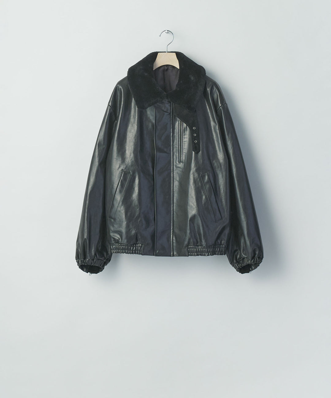ssstein(シュタイン)のMOUTON COLLAR CALF ZIP JACKET - BLACKの公式通販サイトsession福岡セレクトショップ