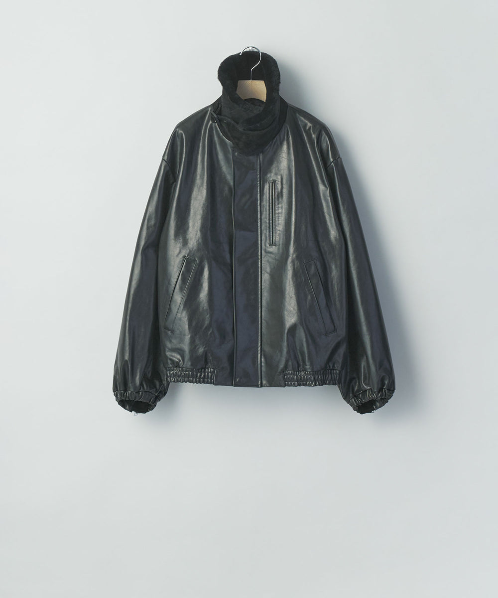 ssstein(シュタイン)のMOUTON COLLAR CALF ZIP JACKET - BLACKの公式通販サイトsession福岡セレクトショップ