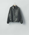 【ssstein】CALF ZIP SHORT JACKET - BLACK