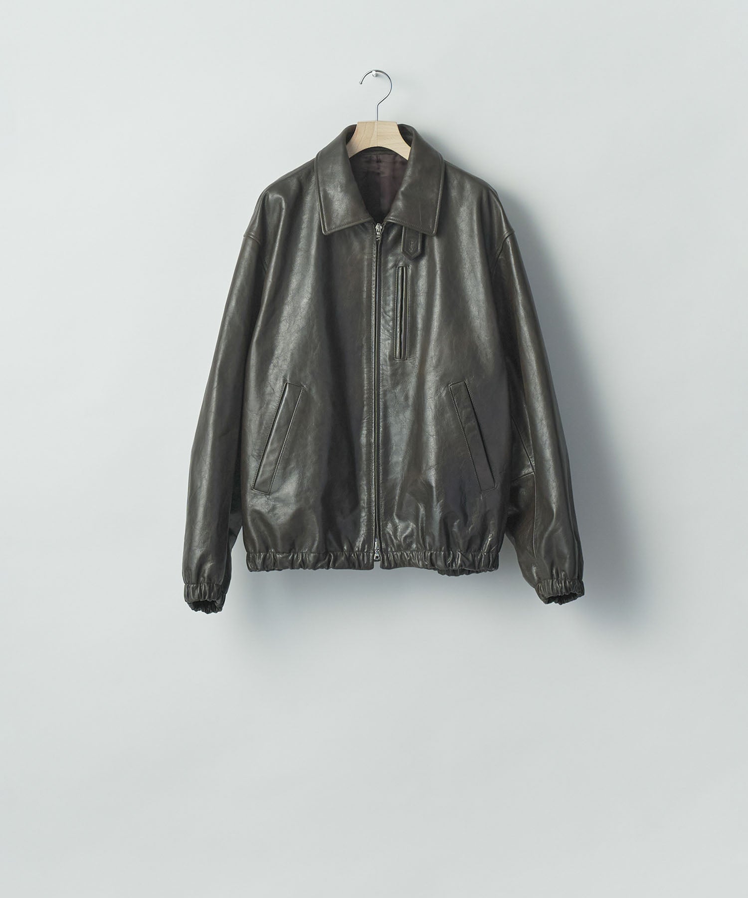 ssstein / シュタイン】CALF ZIP SHORT JACKET - DARK BROWN | 公式