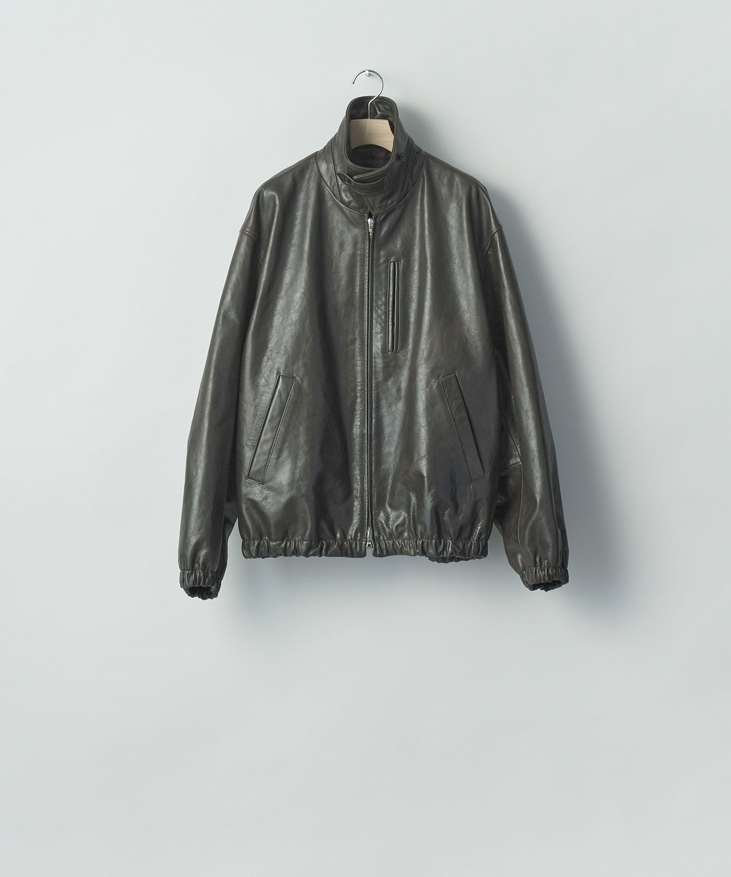 ssstein / シュタイン】CALF ZIP SHORT JACKET - DARK BROWN | 公式