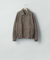 【ssstein】GOAT SUEDE ZIP JACKET - OLIVE