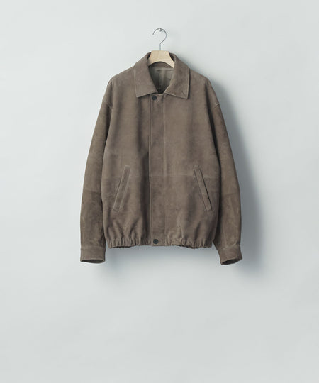 【ssstein】GOAT SUEDE ZIP JACKET - OLIVE