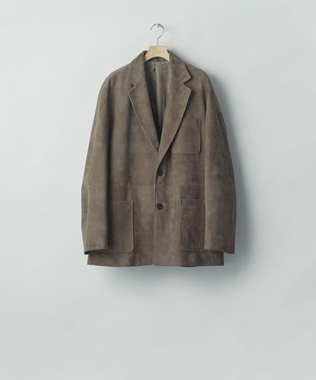 【ssstein】GOAT SUEDE BLAZER - OLIVE