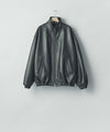 【ssstein】SHEEP LEATHER STAND COLLAR JACKET - BLACK