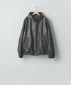 【ssstein】LAMB LEATER HOOD JACKET - GREY BROWN