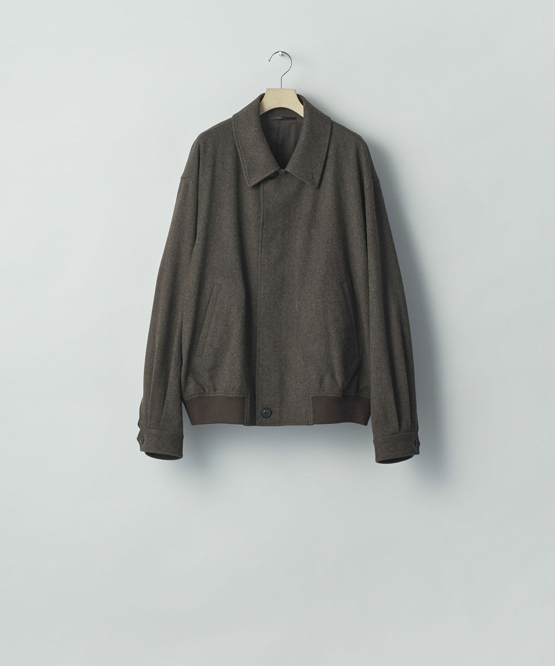 ssstein(シュタイン)のWOOL DOESKIN BUTTON FLY SHORT JACKET - GREY BROWNの公式通販サイトsession福岡セレクトショップ