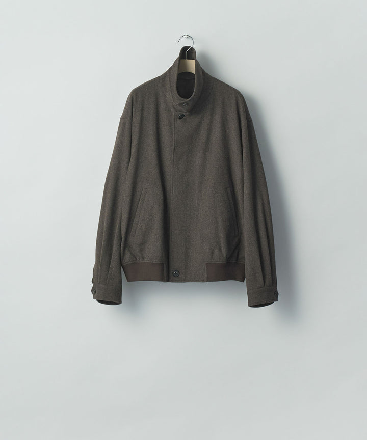 ssstein(シュタイン)のWOOL DOESKIN BUTTON FLY SHORT JACKET - GREY BROWNの公式通販サイトsession福岡セレクトショップ