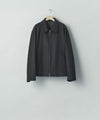 【ssstein】WOOL CASHMERE ZIP SHORT JACKET - BLACK